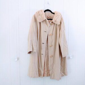 Vintage 1960's oversized princess cashmere coat